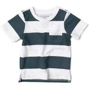 NWT Little Bipsy Kids T-Shirt Navy and White Stripes